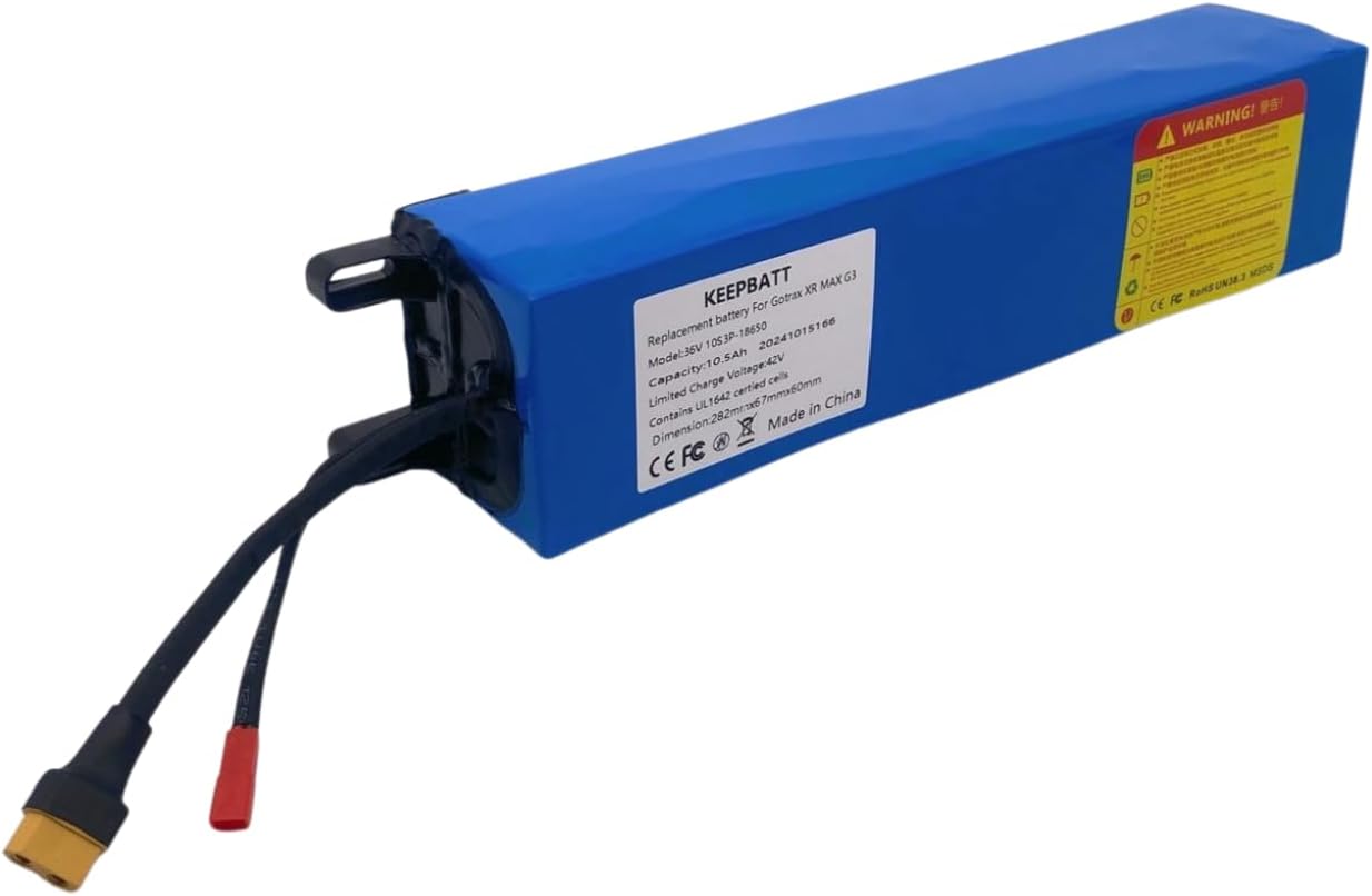36V 10.5Ah Battery Pack for Gotrax G3 Plus,XR PRO,XR Elite Max