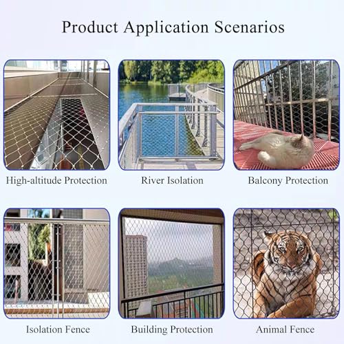 Filet flexible et robuste en acier inoxydable pour protection durable