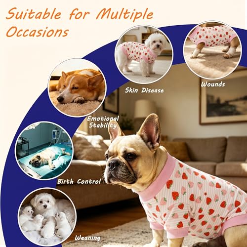 Image of Dog Surgery Recovery Suit Spay Recovery Onesie for Female Male Dogs