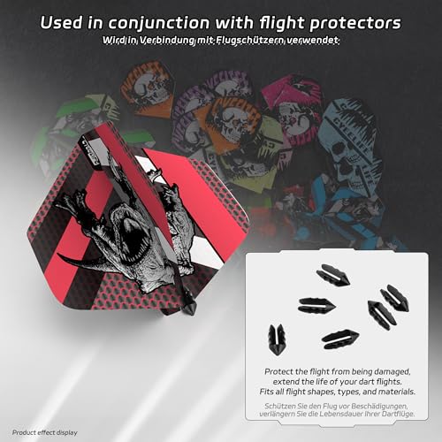 CyeeLife Standard Dart Flights 35 Sets 105 Pcs Durable PET Replacement Feather Tail Wing for Steel Tip and Soft Tip Darts - Perfect Accessories Equipment Supplies for Dart Games - Thumbnail 4