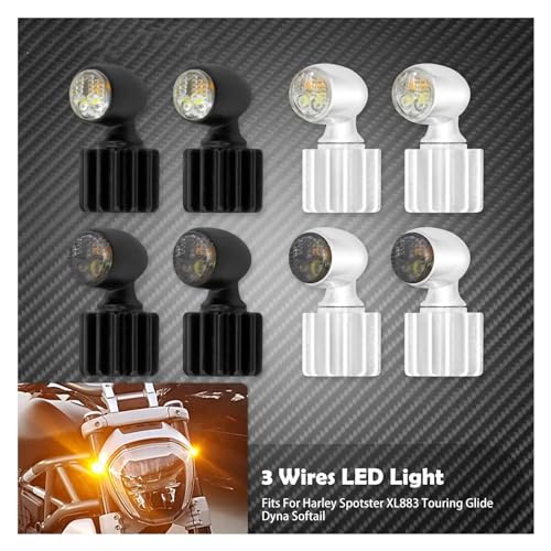 Clignotant LED ambre résistant aux vibrations pour feux circulation Softail - 2