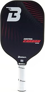 BOOMA Control Carbon Series Pickleball Paddle | USAPA Approved | 16 mm | Honeycomb Polypropylene Core | 18K Carbon Fiber Surface | Premium Grip | High Performance Pickleball Racket