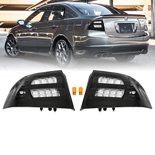 USR DEPO JDM Tail Lights | 2004–2008 Acura TL Black Housing Smoke Lens