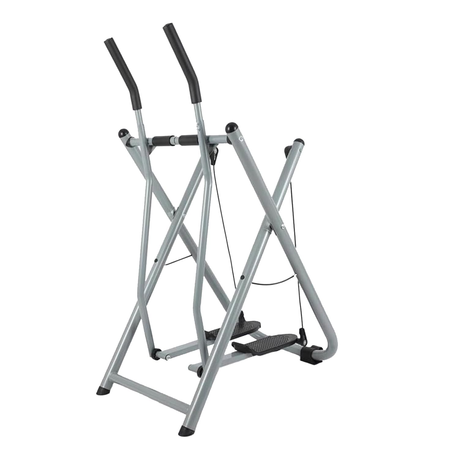 Allenatore ellittico pieghevole con resistenza magnetica, macchina cardio silenziosa per allenamento a casa, design salvaspazio, monitor LCD per esercizi a basso impatto per tutto il corpo