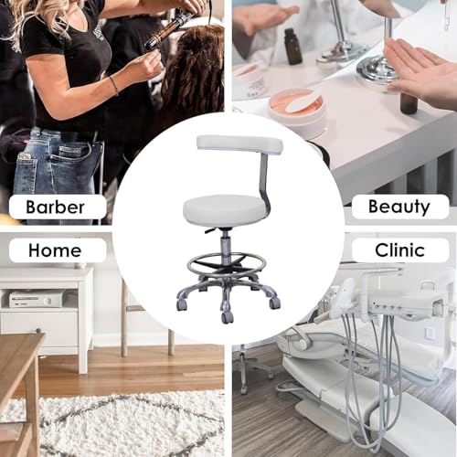 Tabouret dentaire réglable en cuir PU avec roulettes pour cabinet médical - 7