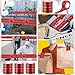Nuanchu 12 Rolls Red Evidence Box Sealing Tape 3600ft Total Sealing Evident Packaging Tapes for Evidence Collection Shipment Police Caution Kit Decorations Packing Decor
