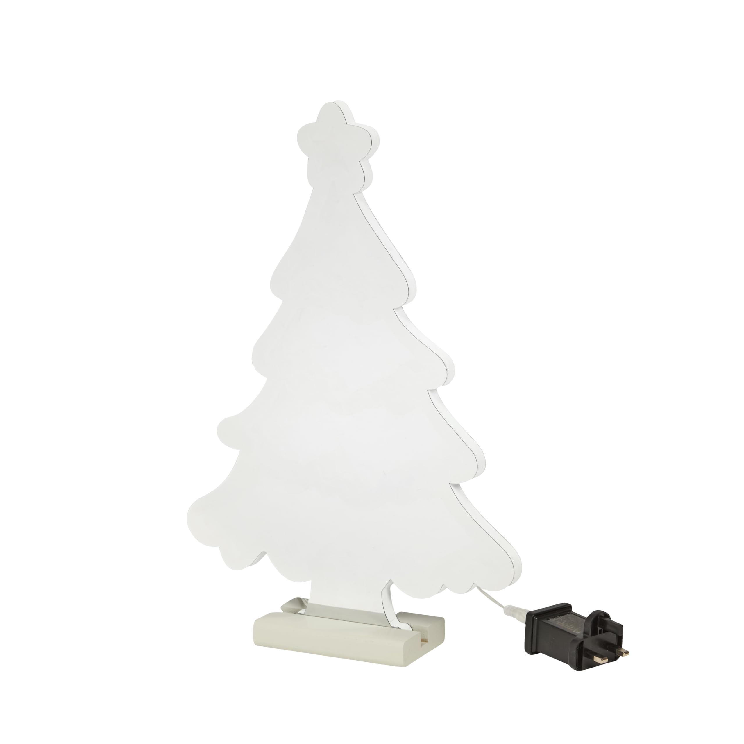 Smart Garden Árbol de Navidad con efecto espejo infinito 3D, luz LED, verde, 40 cm, doble cara, decoración navideña para el hogar, luces festivas de Navidad