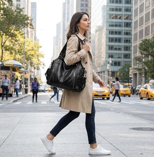 Bolso Tote Crossbody grande para mujer estilo retro miniatura 5