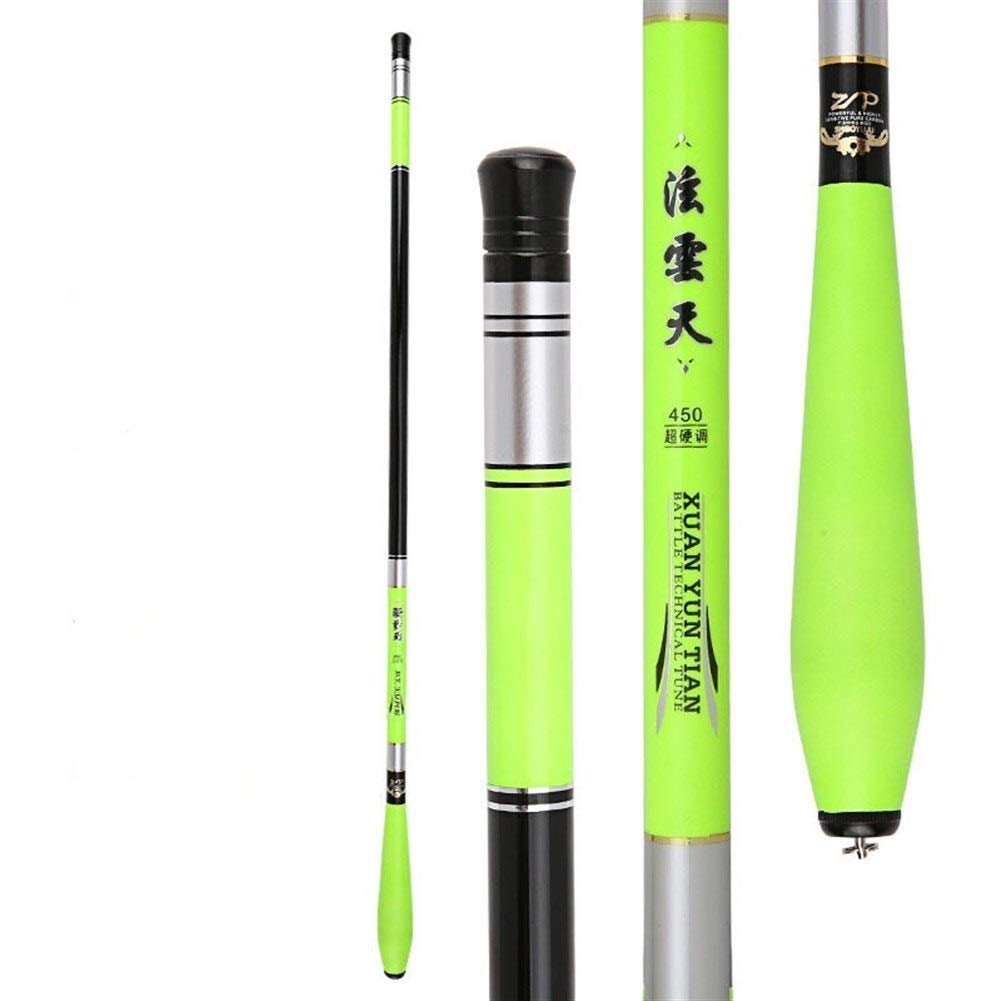 Canne A Peche, Cane A Peche Adulte Pêche à la Main Flux Rod 2.7.3.6M 4,5M 5,4M 6,30M 7,2M en Fibre de Carbone Canne à pêche télescopique pôle Canne à pêche de