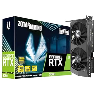 Placa de Vídeo Zotac Gaming - GeForce RTX 3060, Twin Edge, LHR, 12GB GDDR6