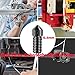 LANKEGU 5 PCS Upgraded Hardened Steel Nozzles, 3D Printer Accessories High-Temperature Resistance 0.4mm Hardened Steel Nozzle for AnkerMake M5/M5C 3D Printer