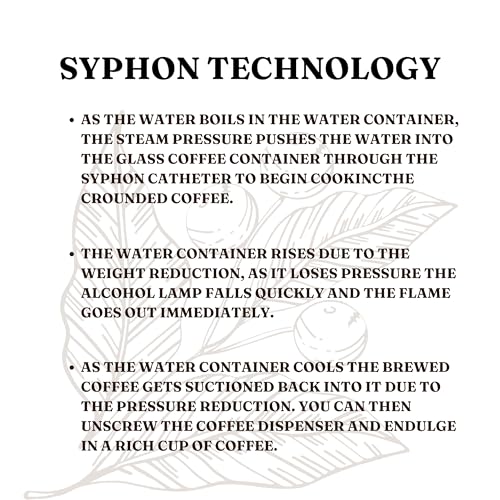 Nispira Belgium Royal Family Balance Syphon Unique Gravity Vintage Coffee Maker Vacuum Brewing System Copper 500 ml