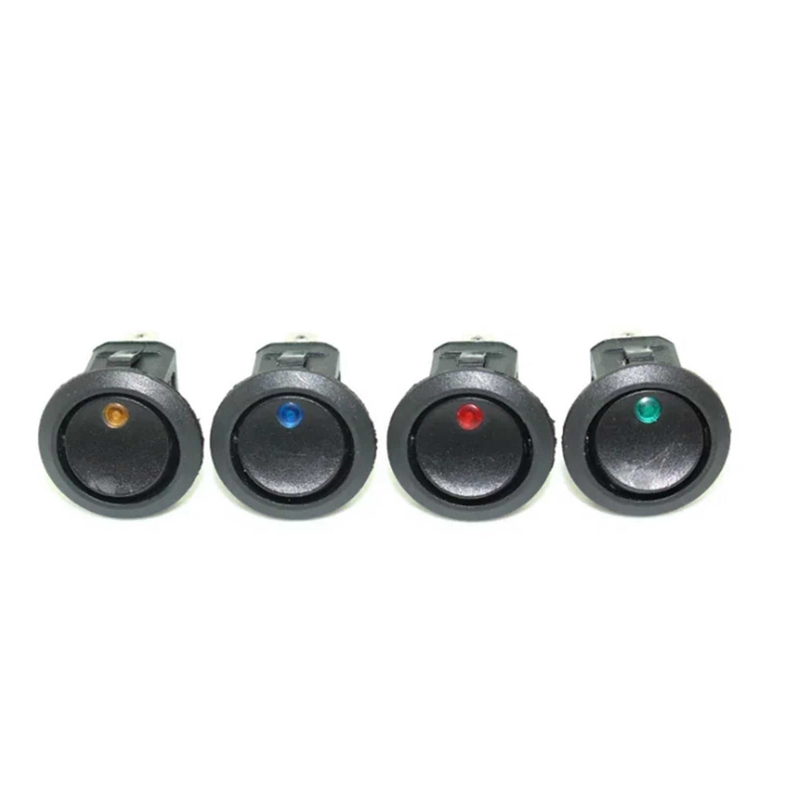 Interrupteur à bascule rond 12V LED commande ON/OFF 3 broches pour auto moto - 5