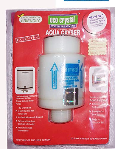 ECOCRYSTAL Aqua Geyser Environmental Friendly Magnetic Water Softener for Geysers (Pack of 1) MKT by Electro Tech ECOCRYSTAL Aqua Geyser Environmental Friendly Magnetic Water Softener for Geysers (Pack of 1) MKT by Electro Tech