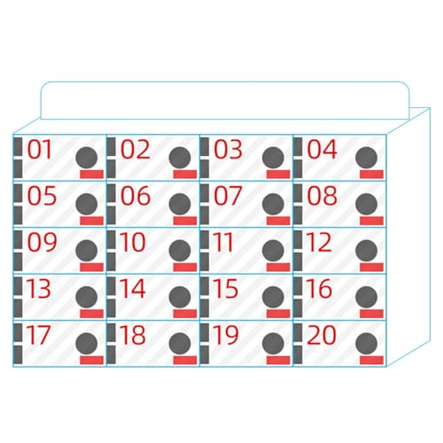 Väggmonterad Mobiltelefonförvaringsskåp med 20 platser