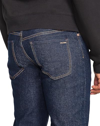 Image of Volcom Men's Solver Stretch Denim Jeans-Modern Fit Pant