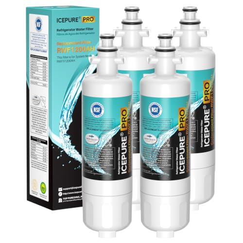 Image of ICEPURE PRO ADQ36006101 NSF401 Certified Replacement for LG LT700P, 4PACK