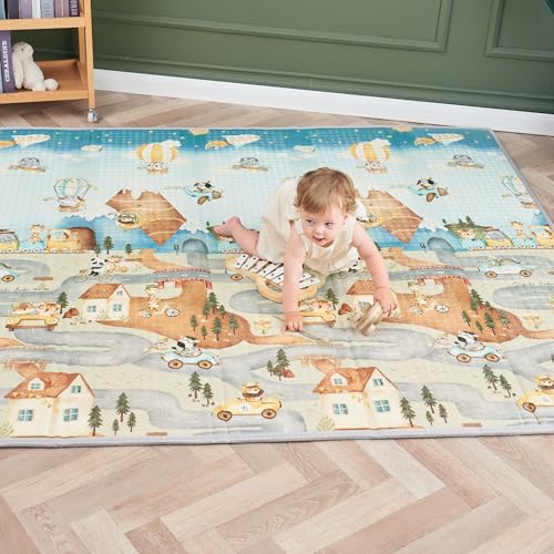 Krabbelmatte Baby Faltbar Spielmatte Kinder Spieldecke 150x180x1cm Krabbeldecke FĂĽr Baby - Babymatte Kindermatte - Schaumstoffmatte Kinderteppich- Spielteppich - Bodenmatte Kinder - Babygeschenk