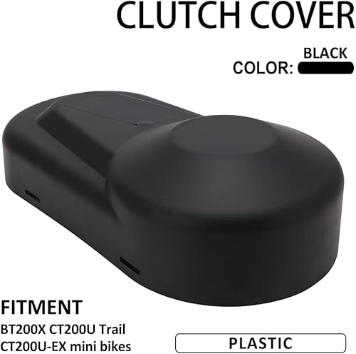 Miniatura 2 de Cubierta de embrague, mini cubierta de embrague de bicicleta de plástico para CT200U Trial CT200U-EX BT200X Predator 212CC 196CC 200CC Negro