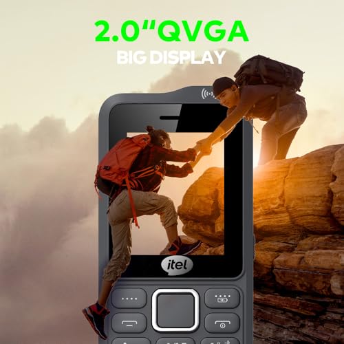 Image of Itel Kingsignal Keypad Mobile Phone | Stronger Signal |1500 mAh 33 Days Standby Super Battery | Type C Charger | KingVoice | Wireless FM with Recording | Auto Call Recording | Kevlar Texture | Black