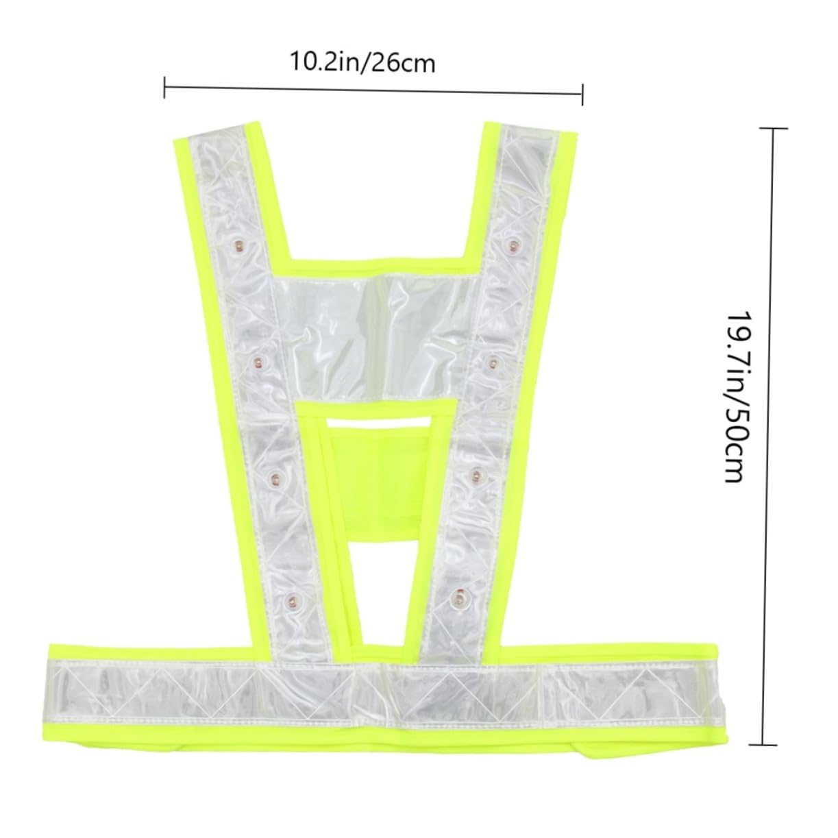 Chaleco de Alta Visibilidad con Tiras Reflectantes y Luz LED para Corredores Nocturnos