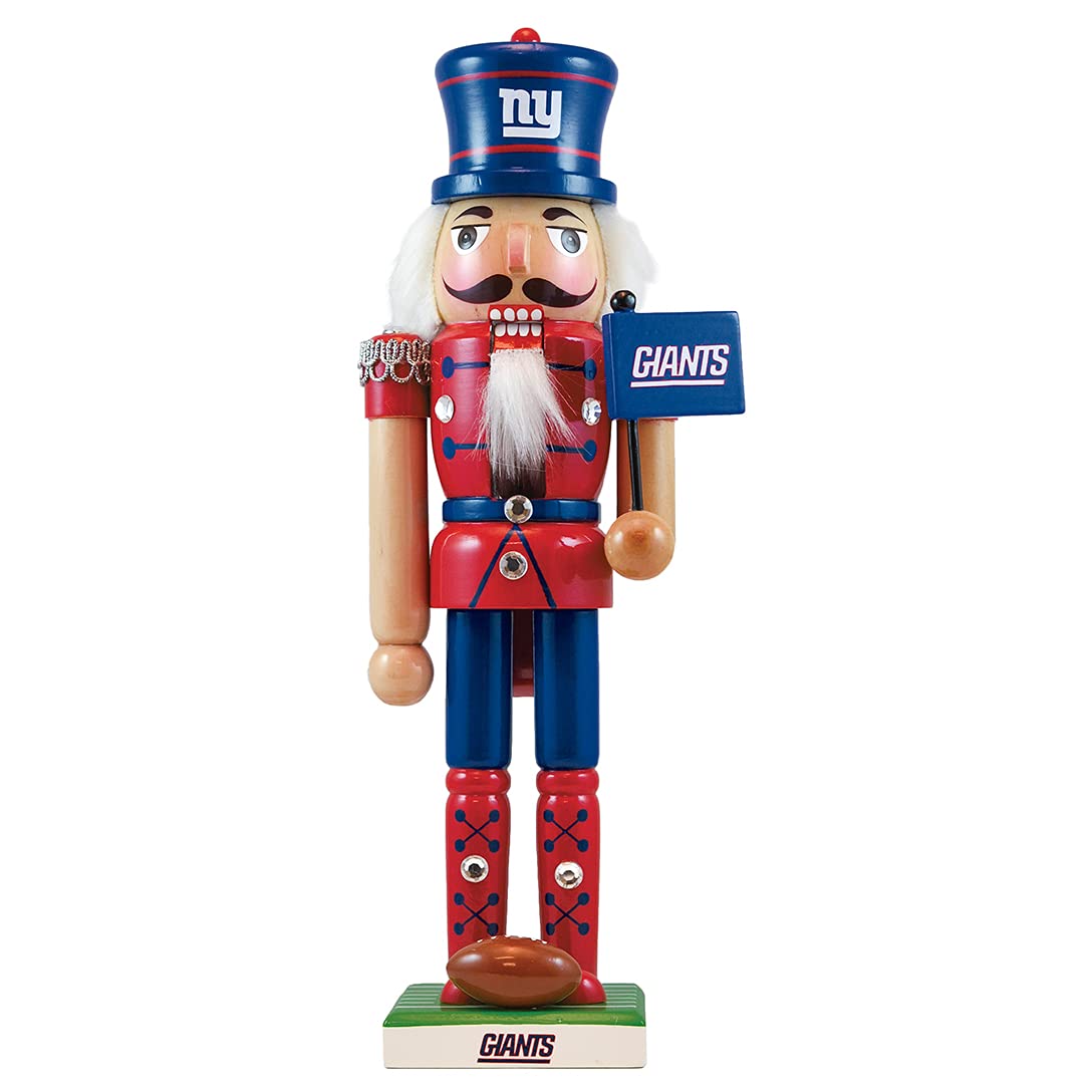 Masterpieces Game Day - NFL New York Giants - Team Painted Wood Nutcracker