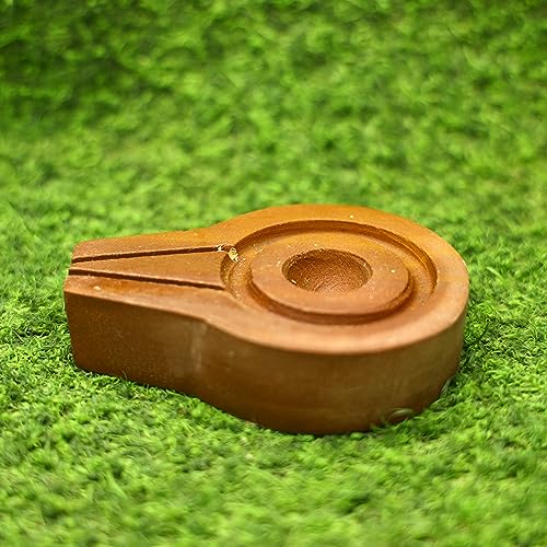Image of Neelkanth Shivling Stone - Original Narmada Stone Red 4 Inch Jaladhari, Yoni Base, Lingam Holder, Panapitham Shivling Base Pitha Stand For Home