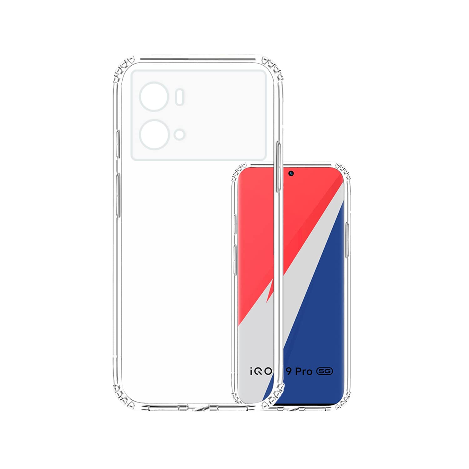 VIDO Transparent Back Case Cover for iQOO 9 Pro 5G / Vivo iQOO 9 Pro 5G (Soft & Flexible & Camera Protection Back Case) (B09VC5VND5) Amazon Price History, Amazon Price Tracker