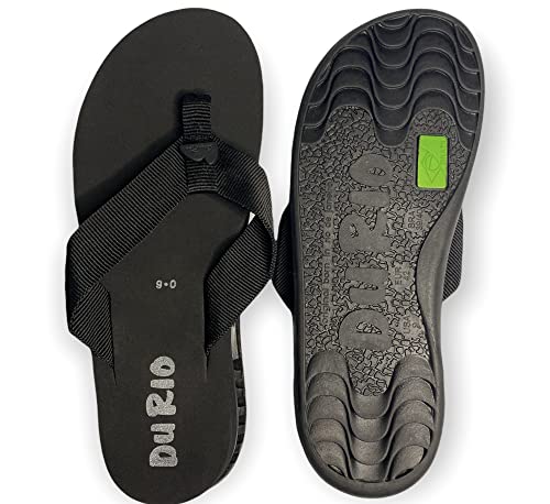 Chinelo Masculino Com Salto DuRio Air Para Esporão Fascite Plantar Ortopédico Vegano Cor:Preto;Taman