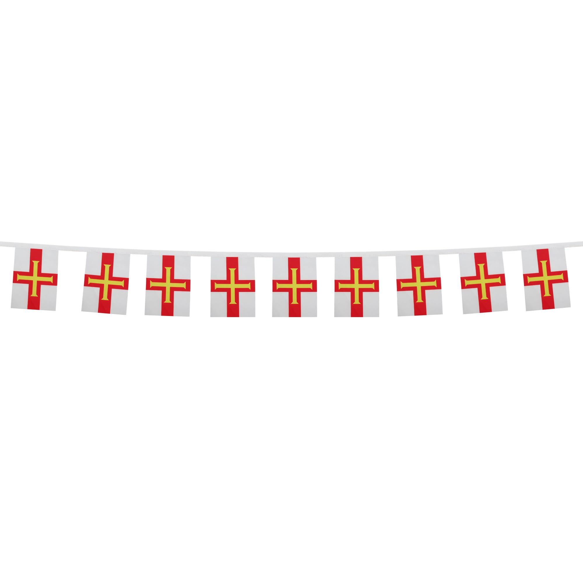 AZ FLAG Guernsey Bunting Flag, 20 Ft Garland with 20 Small British Flags 8'' x 6'', 100% Polyester String Pennant, 6 meters — view 5