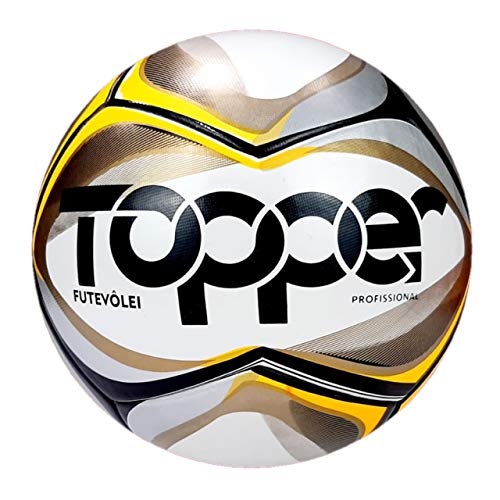 Topper Pro Bola Futevolei Adulto Unissex, Laranja/Prata/Preto, 68 cm
