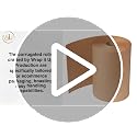 Image of WRAP IT UP Ecofriendly 2 Ply Brown Corrugated Roll For Ecommerce Packaging 160 GSM (21 Inch * 10 Meter)