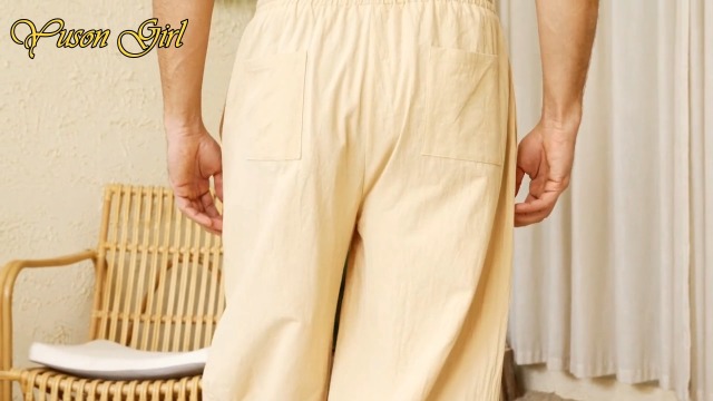 Pantaloni 3/4 Uomo In Cotone - Harem Estivi Leggeri, Comodi Con Coulisse E Tasche, Per Spiaggia E Yoga - Foto 6