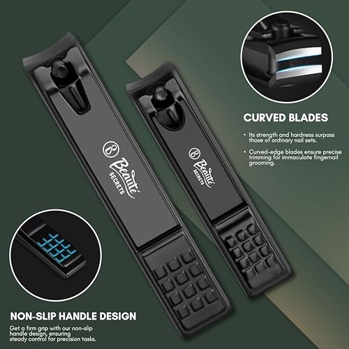 Beauté Secrets pedicure kit for women, manicure pedicure kit, nail kit, nail cutter kit, Perfect Gifts for Women and Men (18 in 1) - Image 5