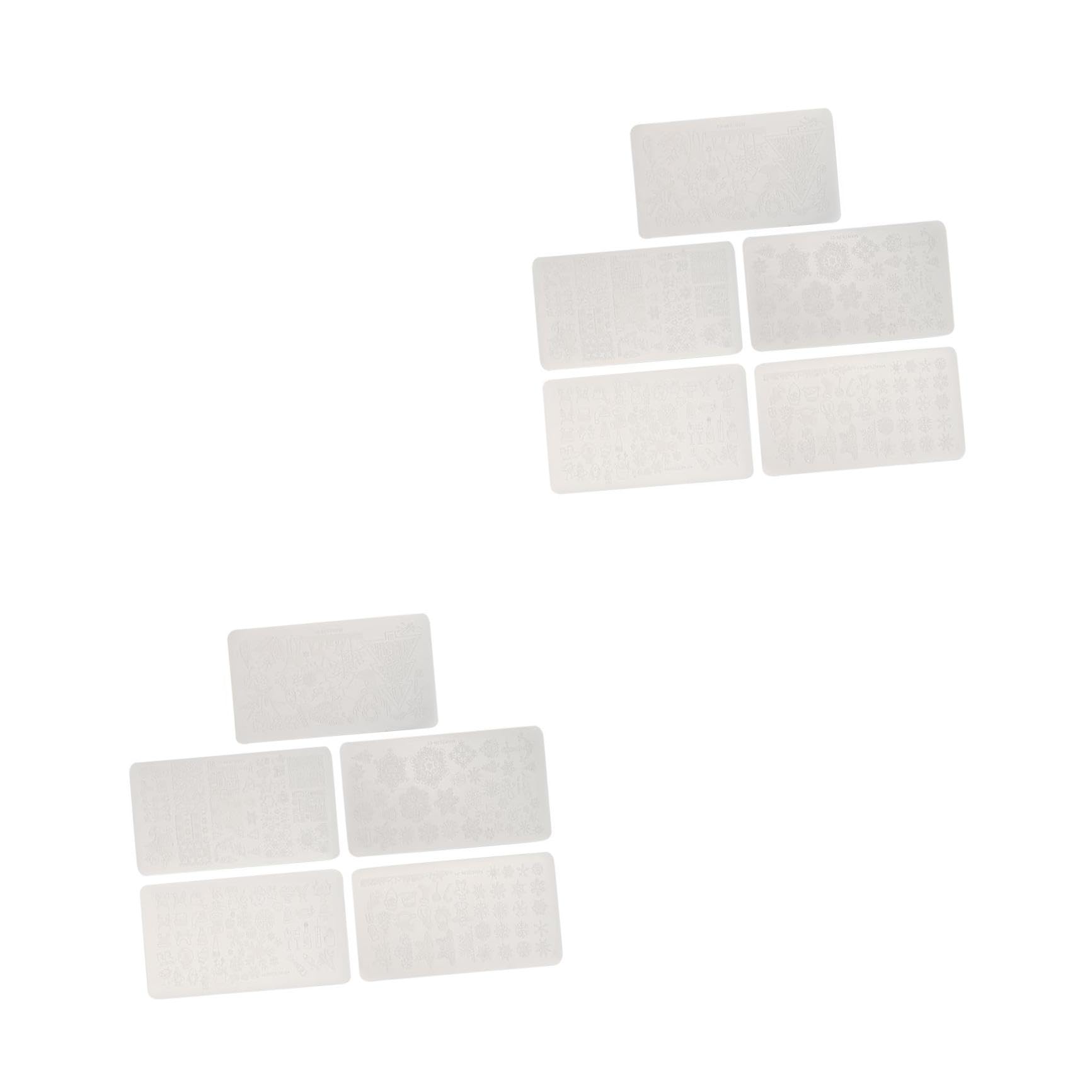 Plaques de stamping manucure Ipetboom motifs variés de nail art pour ongles