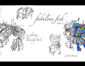Paperback Fabulous Fish, Vol. 1 - Coloring & Drawing Book
