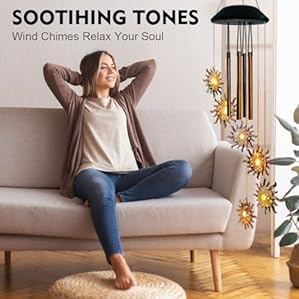 Best Gift Moon Wind Chimes for Mom 23