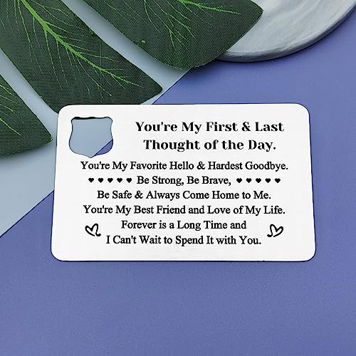 Police Officer Prayer Gift Metal Wallet Insert Card Policeman Gift Police Officer Gift Police Academy Graduation Gift Engraved Wallet Insert Card Sheriff Gift Christmas Birthday Inspirational Gift4