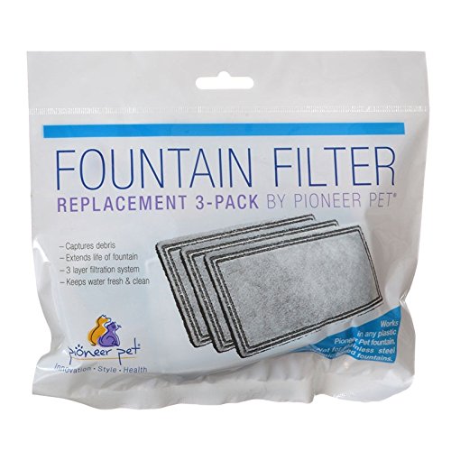 Filtros de reemplazo para fuentes de agua para gatos 3 pack