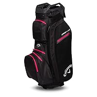 Callaway Golf ORG 14 HD wasserdichte Cartbag 2025, Schwarz/Anthrazit/Pink