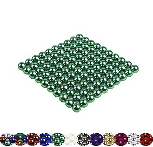 Preisvergleich Produktbild LaoSiJi 100 Magnetkugeln 5mm für Whiteboard, Magnettafel, Kühlschrank (Gruen)