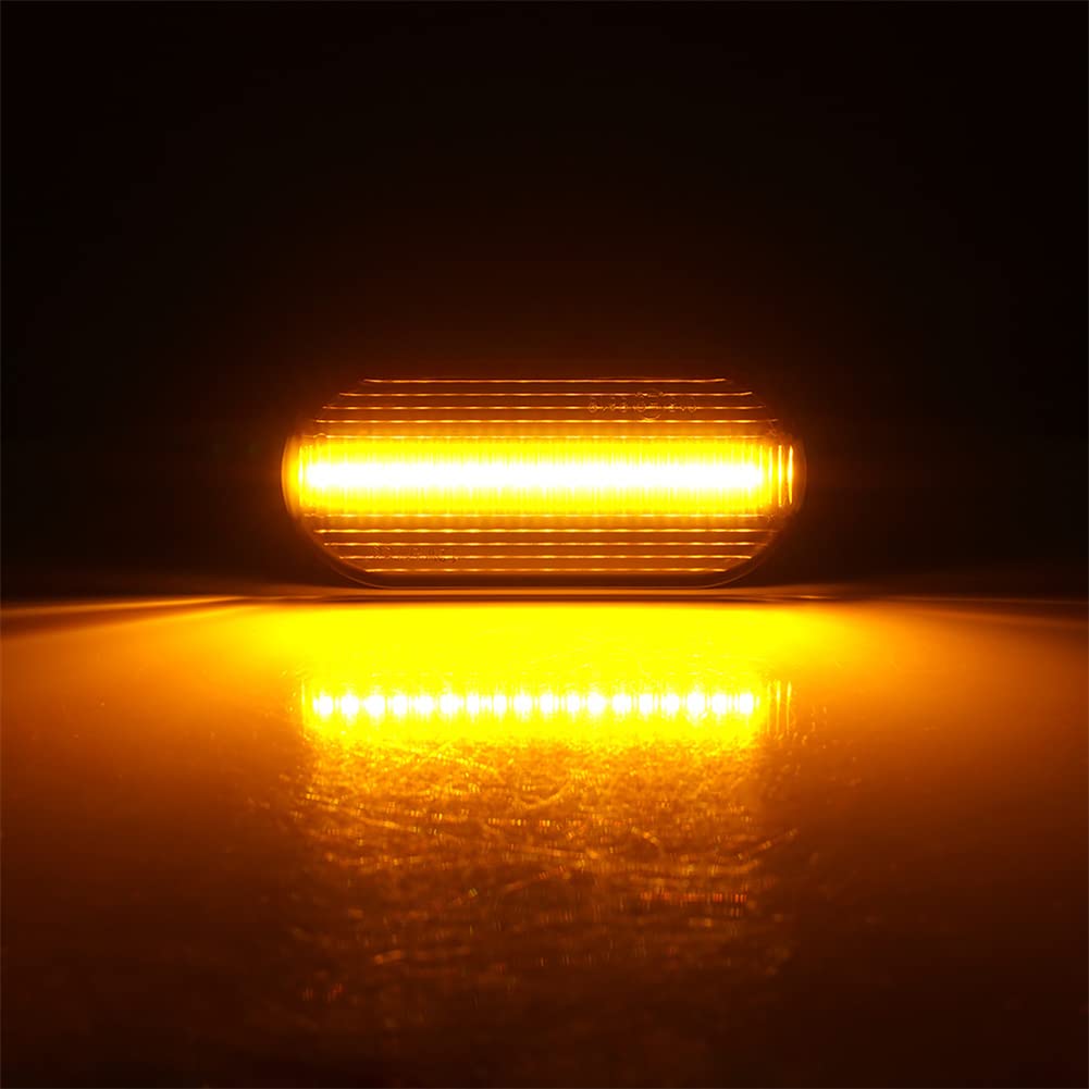 2 piezas LED Luces Intermitentes Dinamicos Laterales Ahumados Coche Compatible Para Seat Ibiza 6l Córdoba Toledo León compatible para ford C-Max Fiesta Focus MK2 Fusion Galaxy