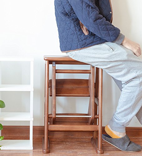 Taburete de escalera de 3 capas con diseño plegable multiusos 5