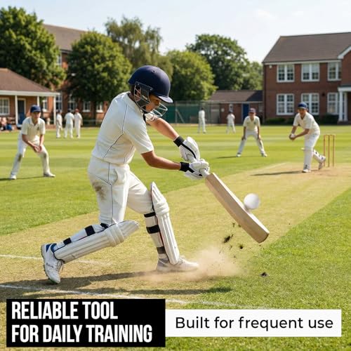 Image of Kizlo 80gm Heavy Plastic Cricket Training Ball | Hard Plastic Practice Ball for Bowling, Batting & Bounce Drills | Indoor Outdoor Cricket Ball for Nets & Ground, White, Set of 12