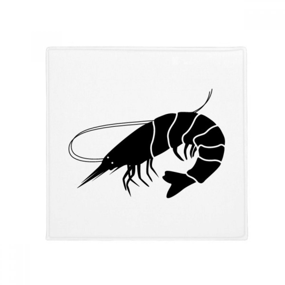 Tapis de crevettes marines noires 60x60 tapis de sol de salle de bain lavable