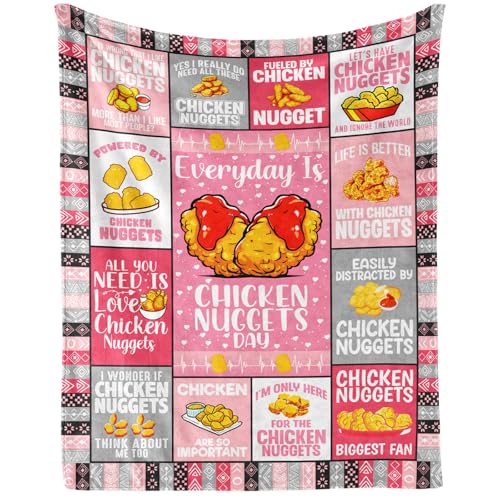 ZCJB-WSRY Cute Chicken Nugget Throw Blanket 50x40 for Girls Boys Kids Pet