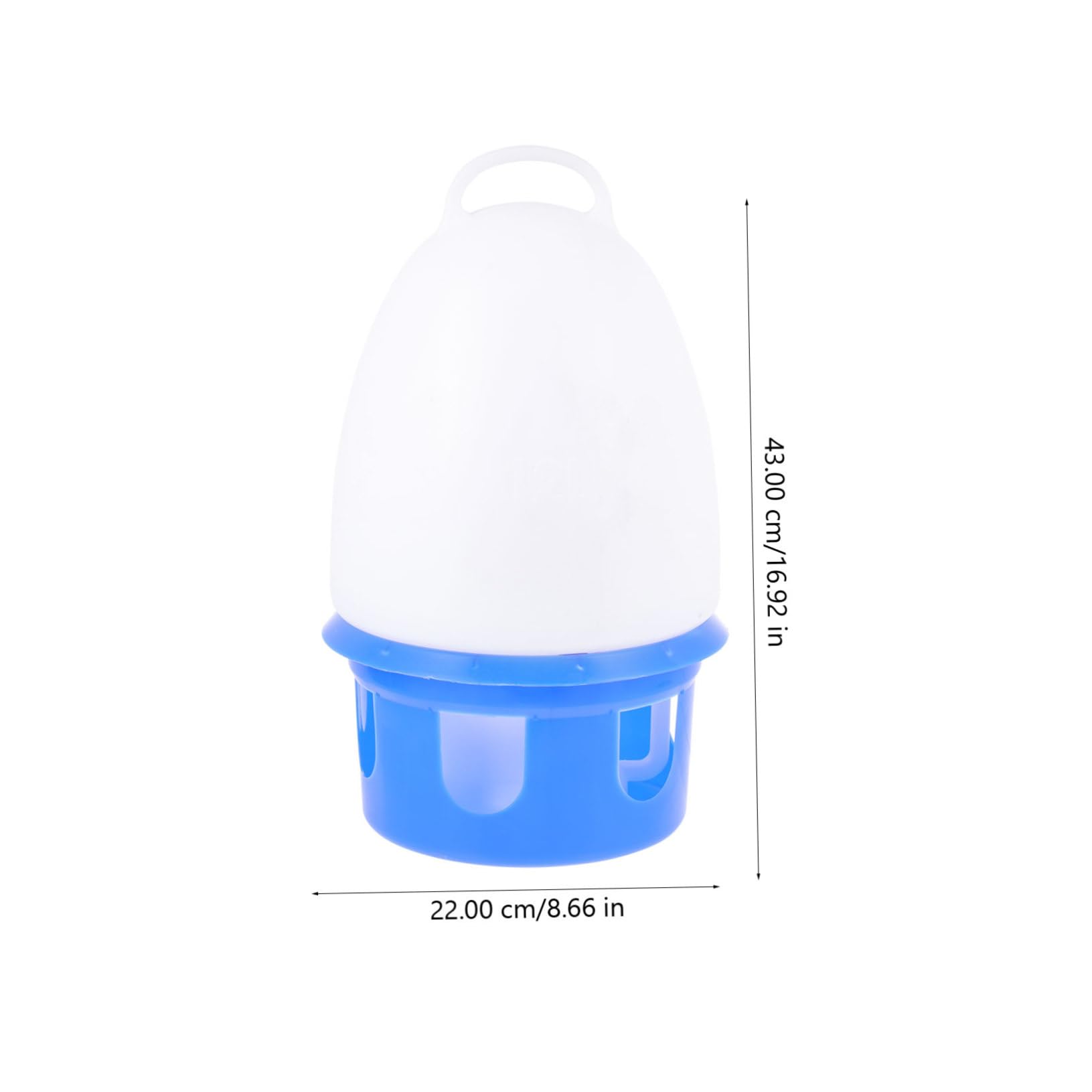 Abreuvoir pour Pigeons Bouilloire Dove 1 Pièce PVC Bleu Rond