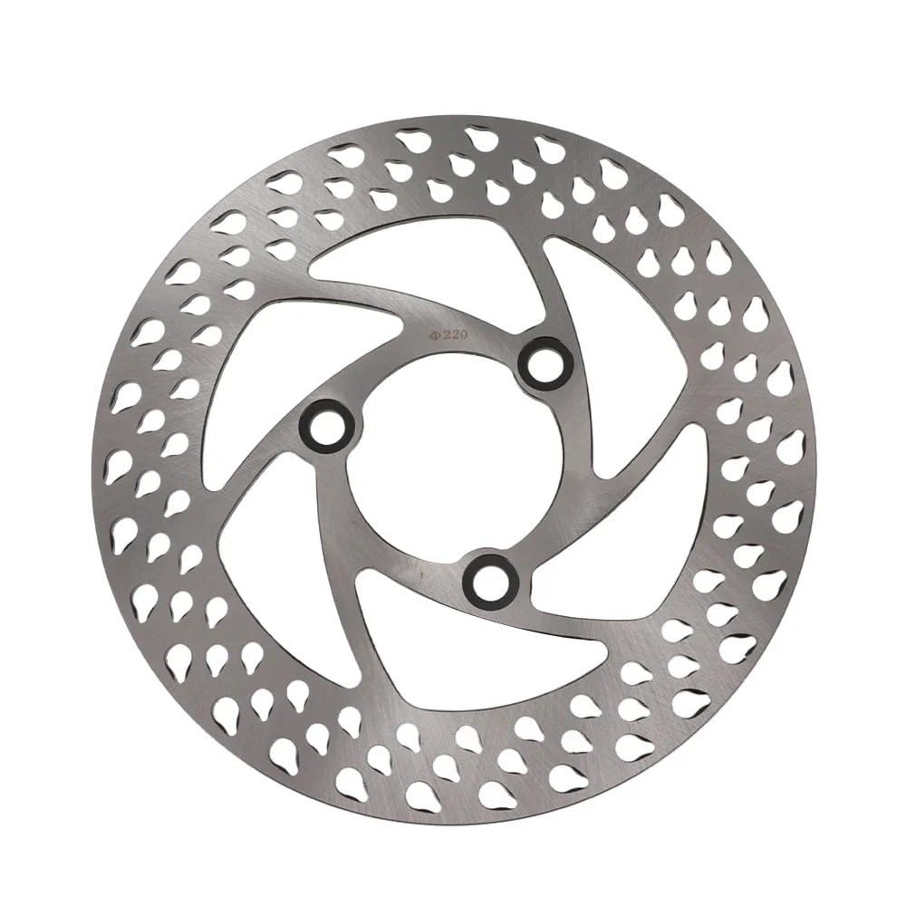 Disco freno anteriore Dischi freno anteriori e posteriori universali da 220 mm per moto scooter, 70 mm*3 fori, parti modificate Disco Freno