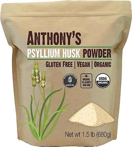Anthony's Organic Psyllium Husk Powder, 1.5 lb, Gluten Free, Non GMO, Finely Ground, Keto Friendly - Image 4
