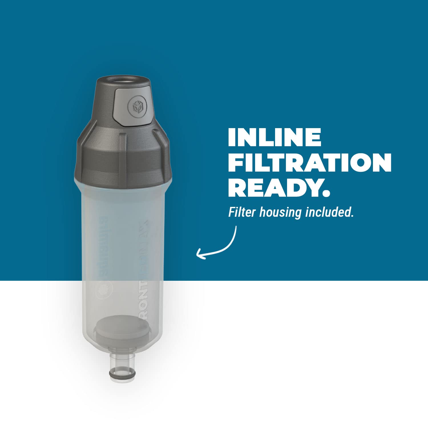 Aquamira 3L Pressurized Reservoir, Water Filtration Reservoir, 100 oz. Capacity
